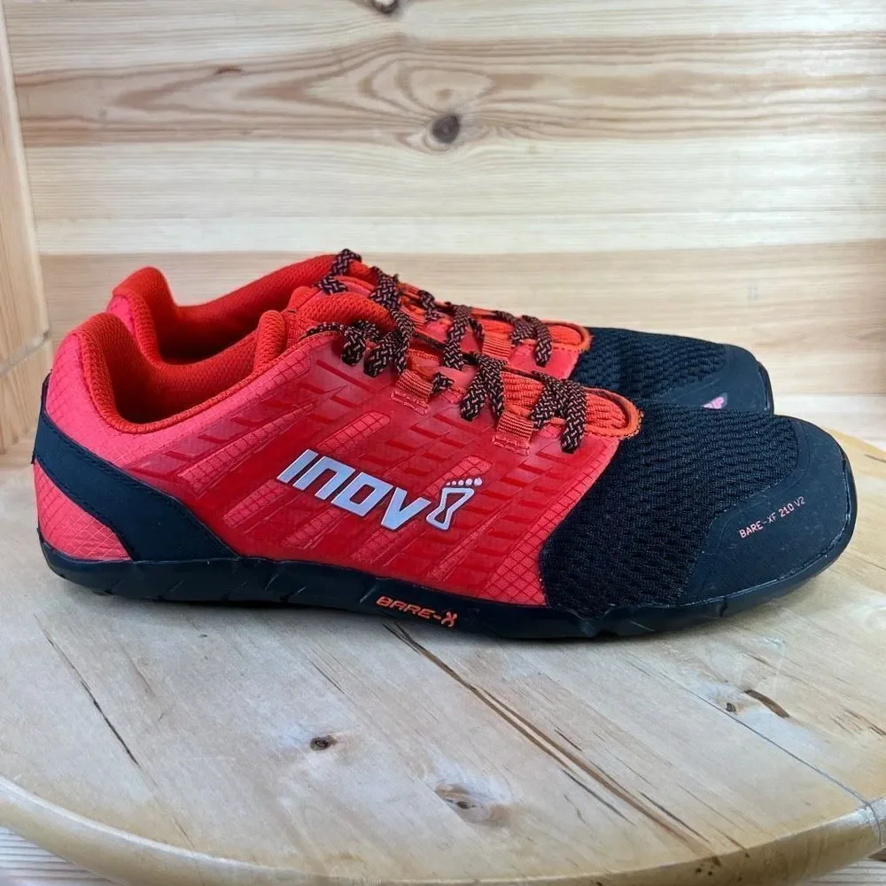 Inov8 210V2 Red & Black Lightweight Training Shoes Mens Size 8